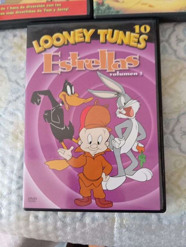3 DVDs
Looney Tunes, Tom y Jerry, Disney