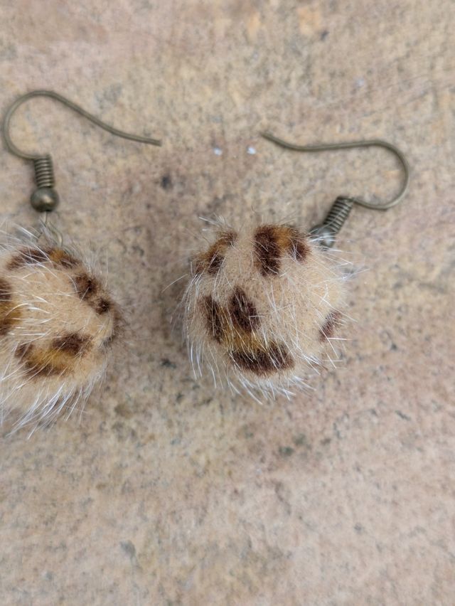 Pendientes leopardo - Sin usar