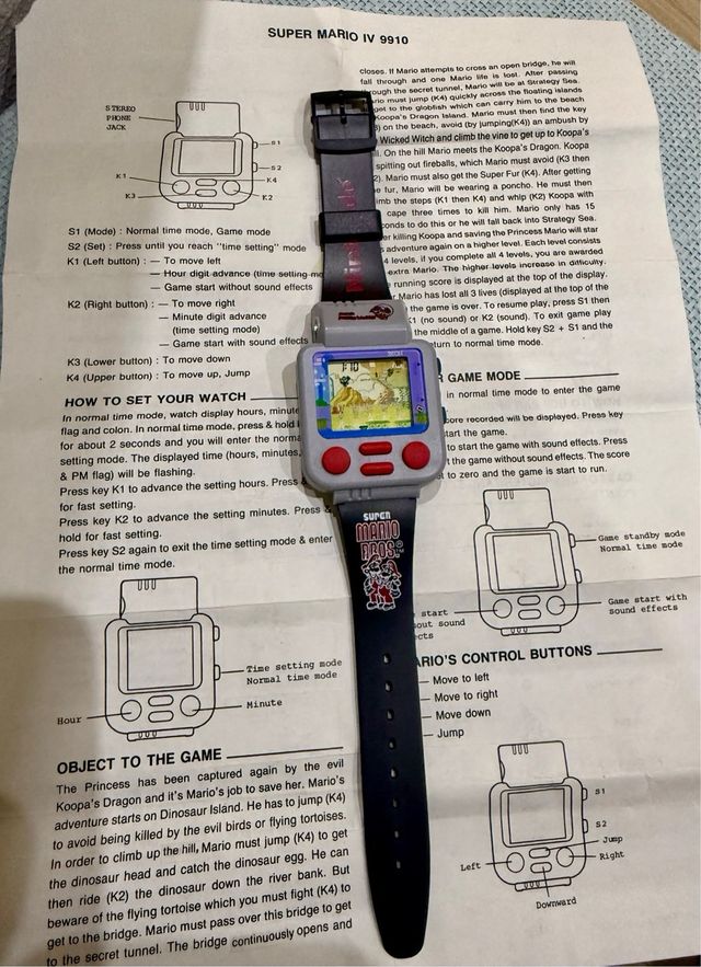 Reloj ZEON Nintendo Super Mario Bros. NOS