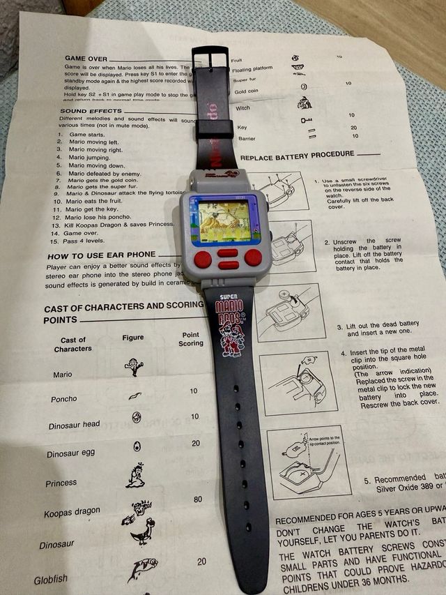 Reloj ZEON Nintendo Super Mario Bros. NOS