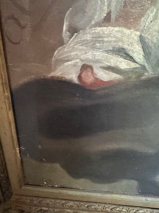 Pintura antigua: anciano, óleo sobre lienzo oferta