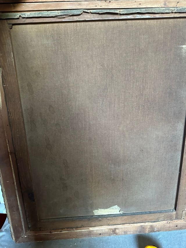 Pintura antigua: anciano, óleo sobre lienzo oferta