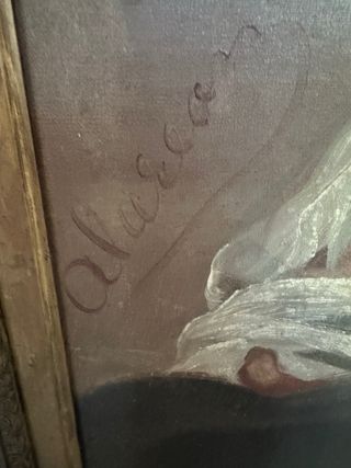 Pintura antigua: anciano, óleo sobre lienzo oferta