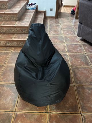 Puff La Oca - Piel Sintética Negra