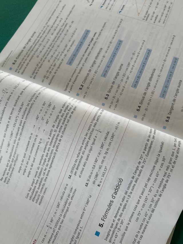 Matemàtiques 1r Batxillerat