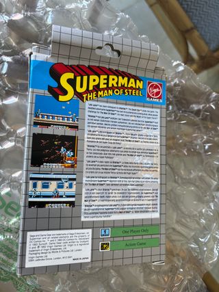 Superman Sega Game Gear PAL Completo en Caja Raro