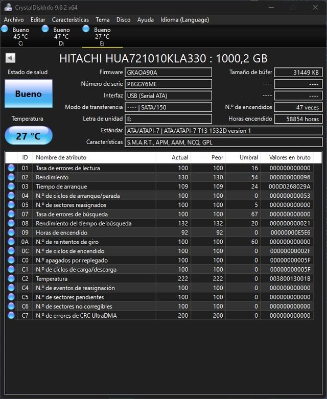 Hitachi Ultrastar HDD 1TB SATA