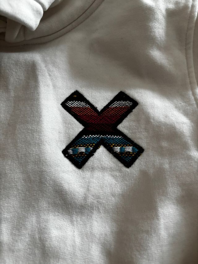 Sudadera niño Blue Banana blanca talla 12