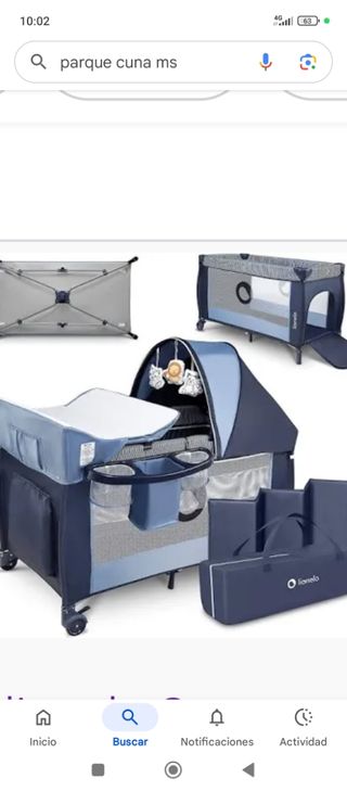 Parque cuna Lionelo - Plegable