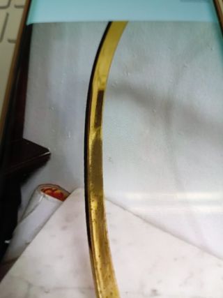 Lámpara escritorio vintage dorada