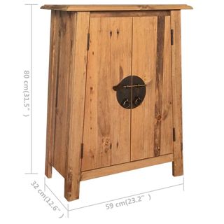 vidaXL Mueble del cuarto de baño madera maciza