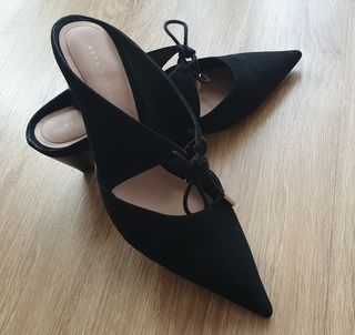 Zapatos Zara negros tacón