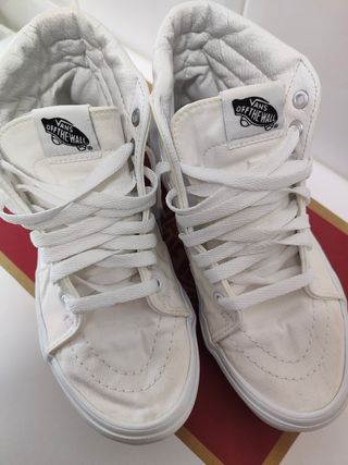 Vans Sk8-Hi blancas - zapatillas altas
