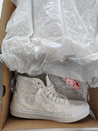 Vans Sk8-Hi blancas - zapatillas altas