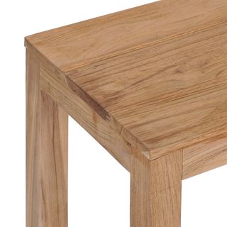 vidaXL Mesa consola de madera maciza de teca