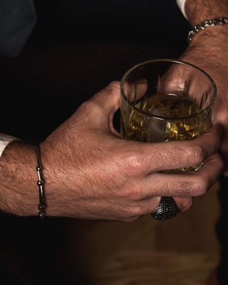 Pulsera de Hombre - Perlas de Acero