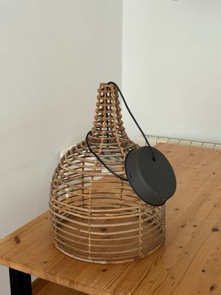 Lámpara techo bambú - marrón