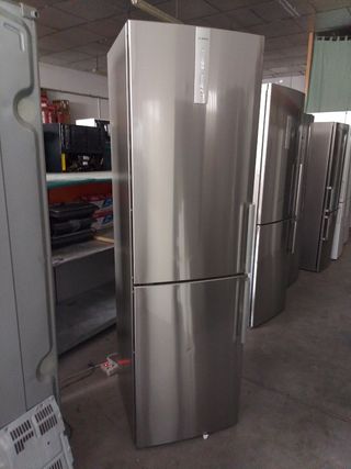Nevera Bosch combi acero inoxidable