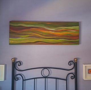 Cabecero forja 105cm - Azul oscuro