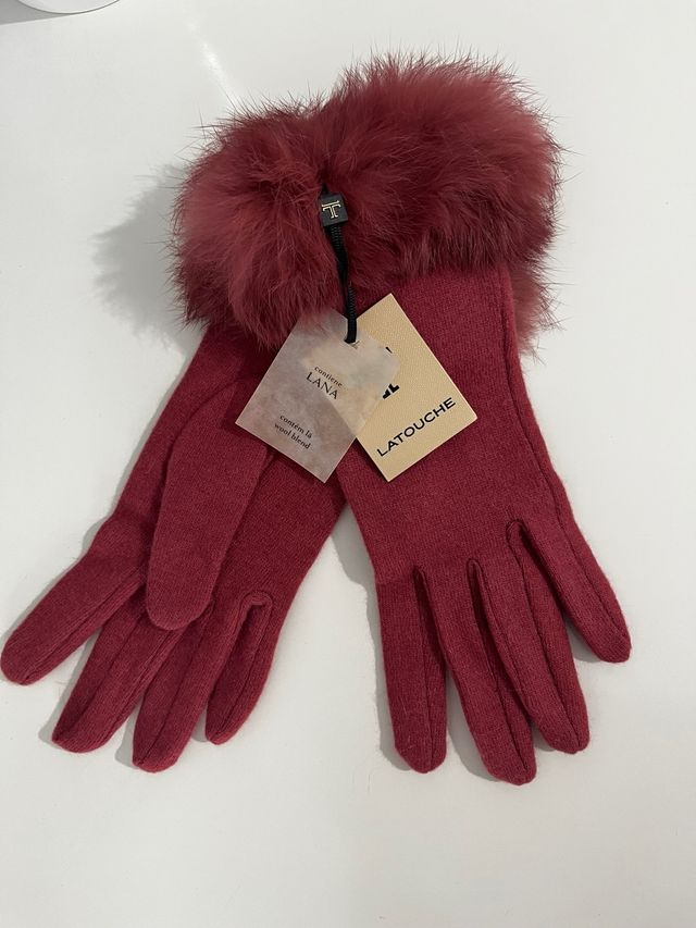 Guantes LATOUCHE - Lana - Granate