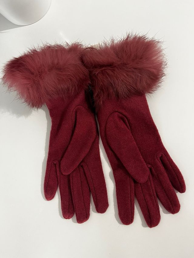 Guantes LATOUCHE - Lana - Granate