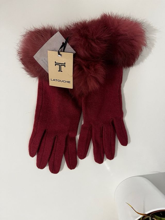 Guantes LATOUCHE - Lana - Granate