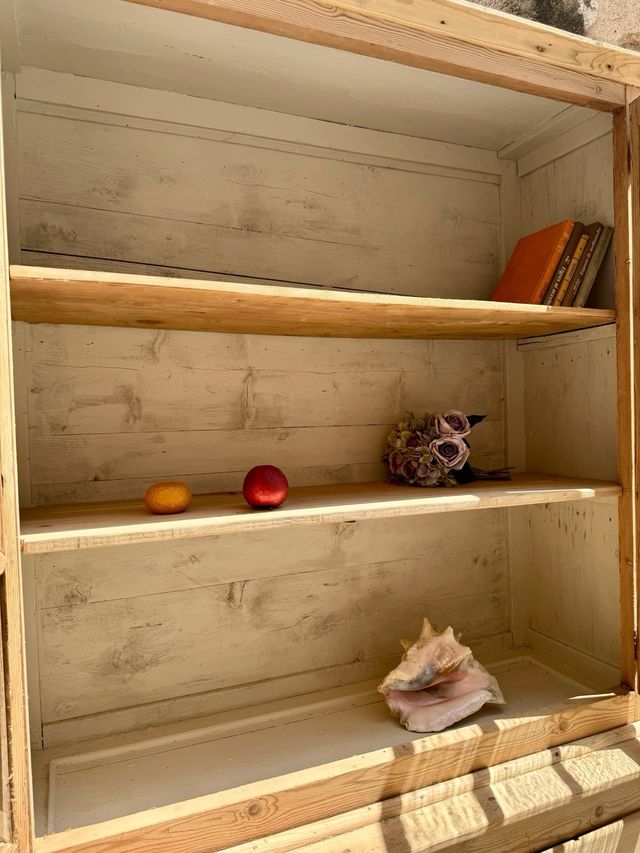 Alacena rústica antigua de masía. pirineo