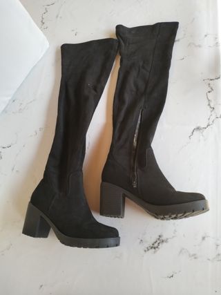 Botas altas negras mujer talla 38