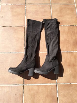Botas altas negras mujer talla 38