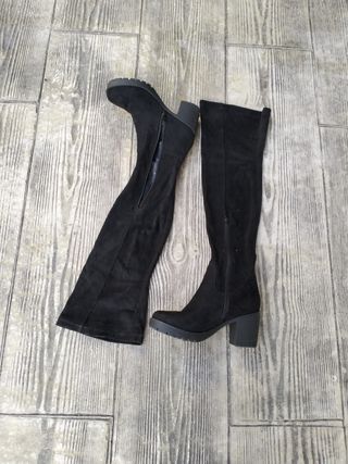 Botas altas negras mujer talla 38