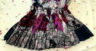 Vestido raso multicolor