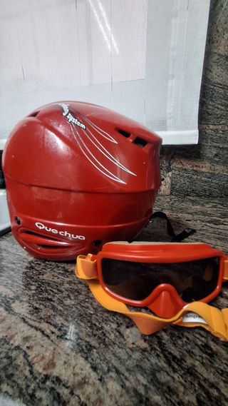 Casco esquí niño Quechua + gafas