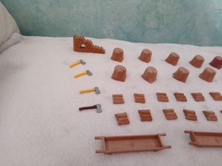 Playmobil: Troncos cortados para diorama o belen