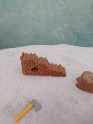 Playmobil: Troncos cortados para diorama o belen