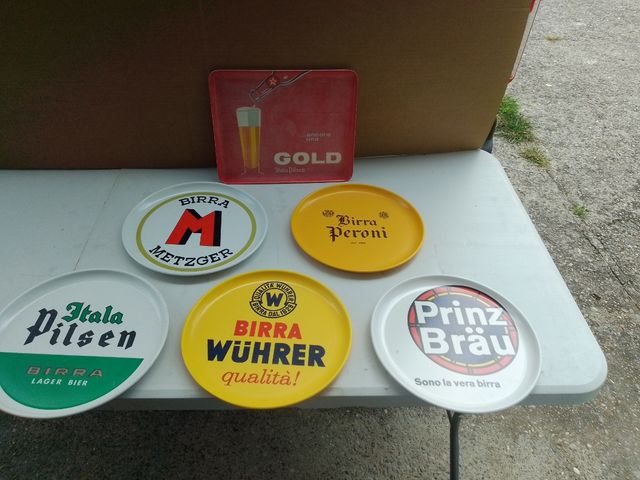 Lotto 6 vassoi €100  6 Vassoio Birra Vintage