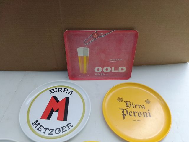 Lotto 6 vassoi €100  6 Vassoio Birra Vintage