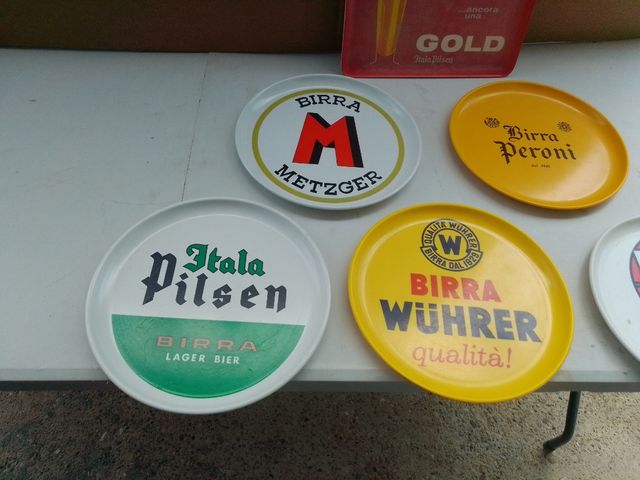 Lotto 6 vassoi €100  6 Vassoio Birra Vintage