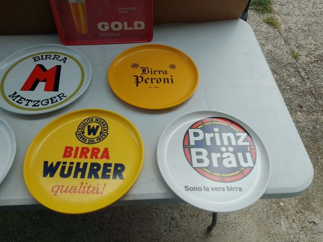 Lotto 6 vassoi €100  6 Vassoio Birra Vintage