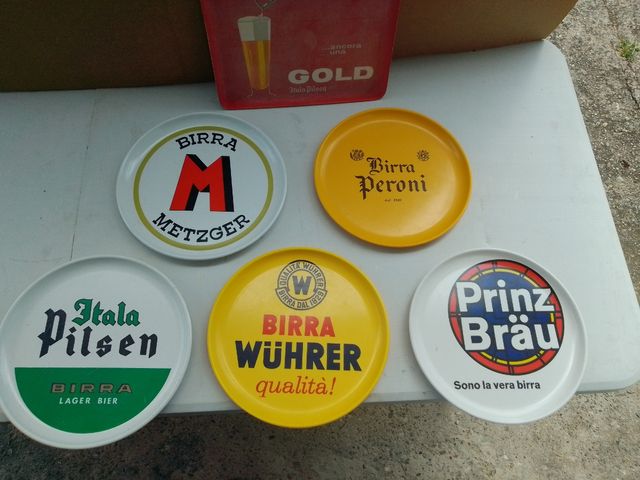 Lotto 6 vassoi €100  6 Vassoio Birra Vintage