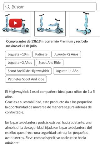 Patinete 2 en 1 Highwaykick One