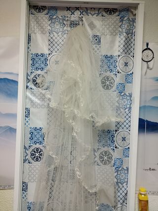 Vestido novia blanco antiguo