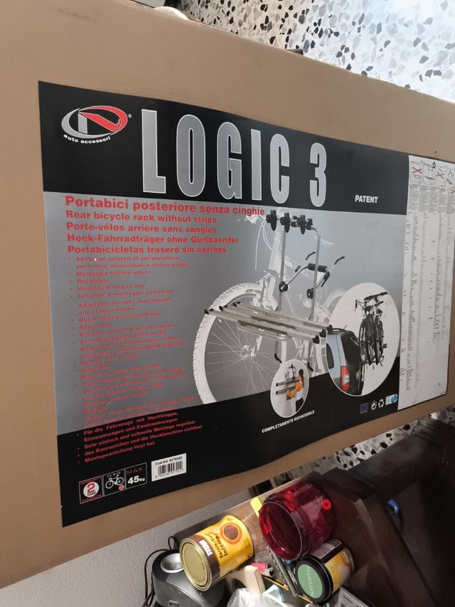 Portabicicletas menabo para furgoneta 3 bicis