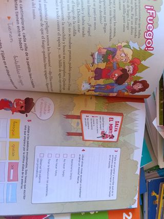 Cuatro libros de vacaciones repaso 2 primaria 
