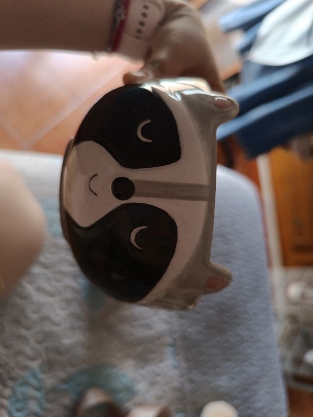 Taza mapache - cerámica