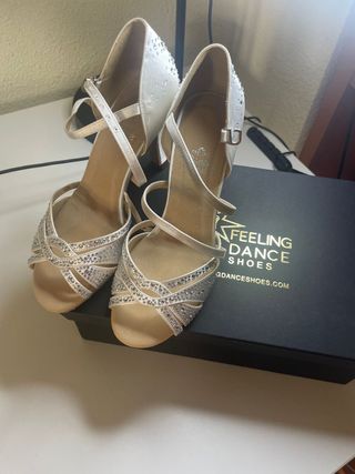 Zapatos baile Feeling Dance blancos 37