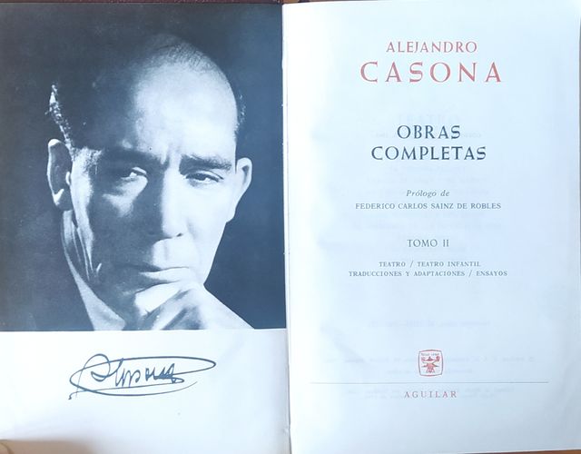 ALEJANDRO CASONA Obras Completas. 2T. Aguilar 1966