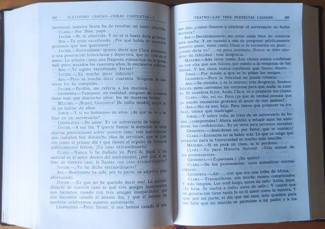 ALEJANDRO CASONA Obras Completas. 2T. Aguilar 1966