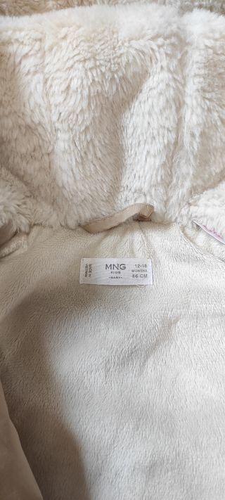 Cazadora Mango niña 86cm beige