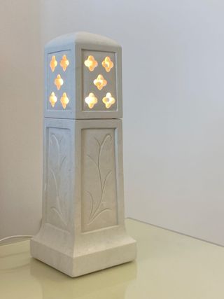 4 Lampade Tavolo Pietra Leccese