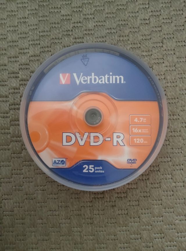 25 DVD-R Verbatim 4.7GB - 16x